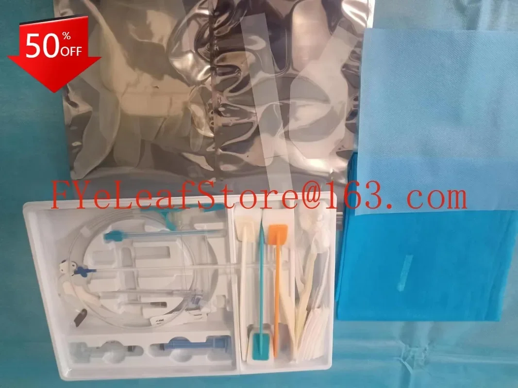 

Disposable central venous catheter kit with single lumen, double lumen, and triple lumen