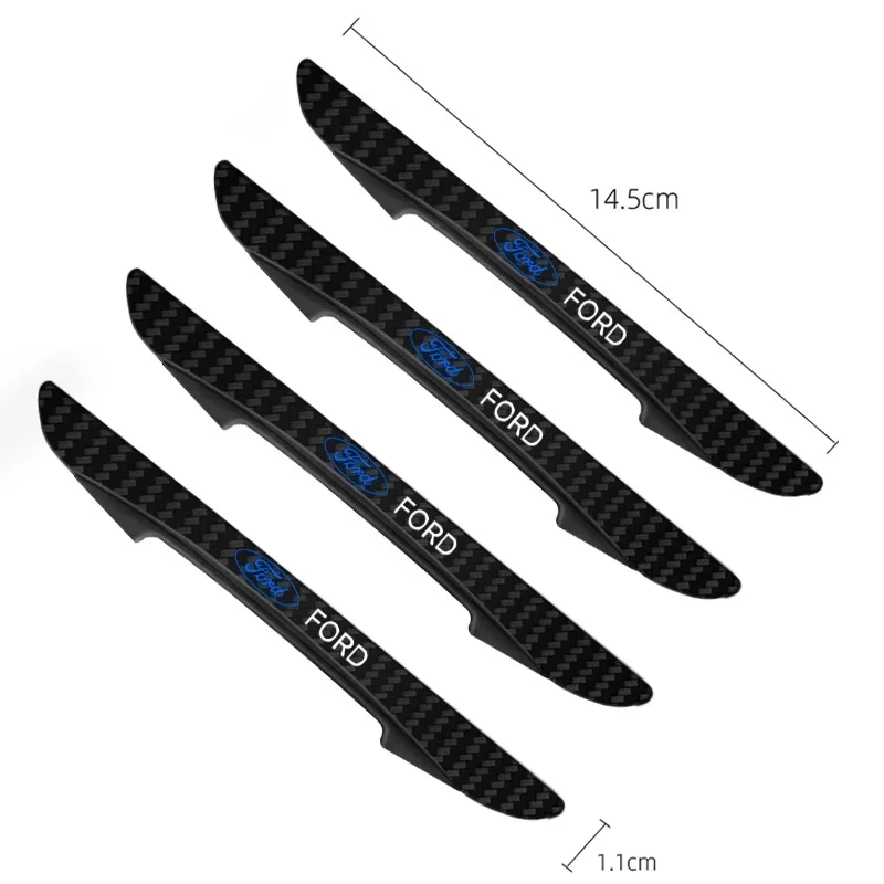 4Pcs Car Door Edge Anti-collision Protector Bar For Ford Focus 2 MK2 3 4 MK3 MK4 ST Mondeo Festiva Fusion Suit Fiesta Mustang