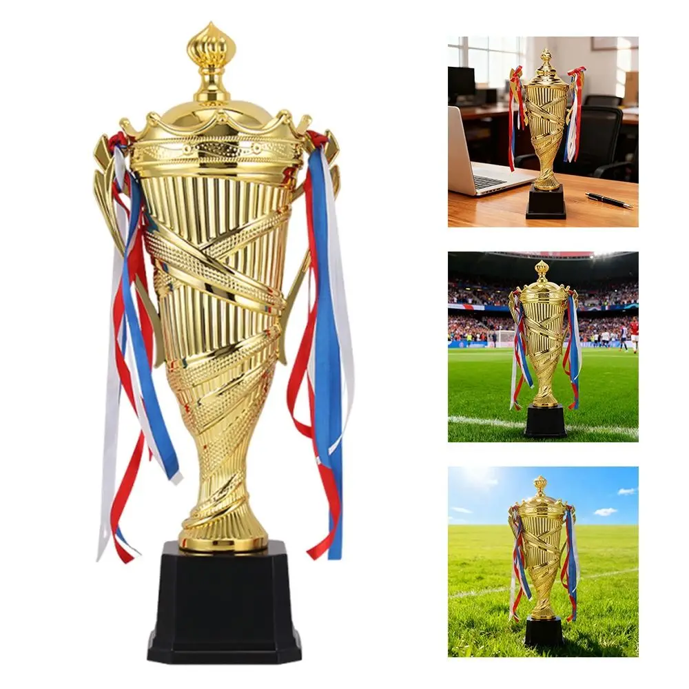 Metal Material Metal Model Trophy Small Size Craft Souvenirs Trophy Awards Model Design Golden Color Golden Statues Prize Award