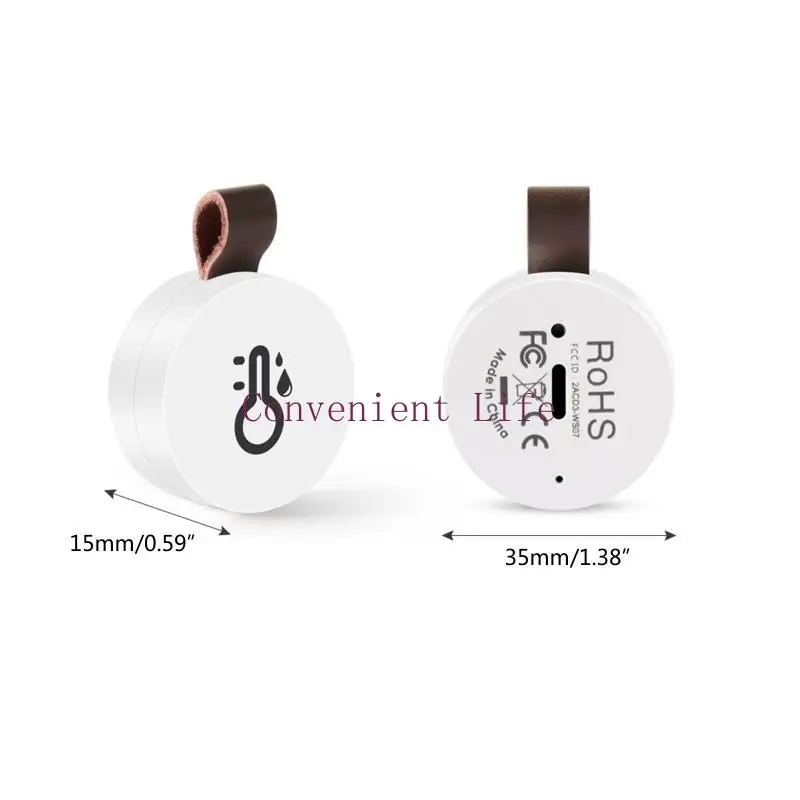 L1EE thermomètre hygromètre sans fil Mini BT5.0 capteur d'humidité température intérieure avec moniteur d'humidité