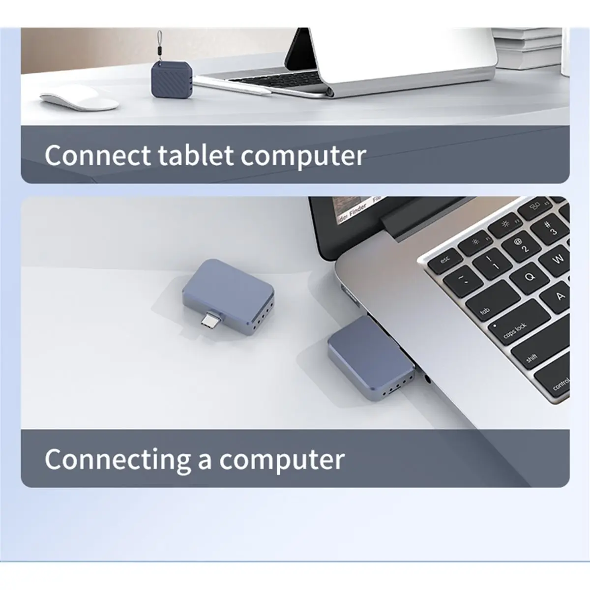 SWXF  2230 Type-C USB M.2 NVMe SSD Enclosure Direct Plug Design Portable External /PC/ view 3