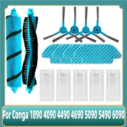 Für Cecotec Conga 1890 3590 3790 4090 4490 4690 5090 5490 6090 Zubehör Hauptseitenbürste Hepa-Filter Moppteile