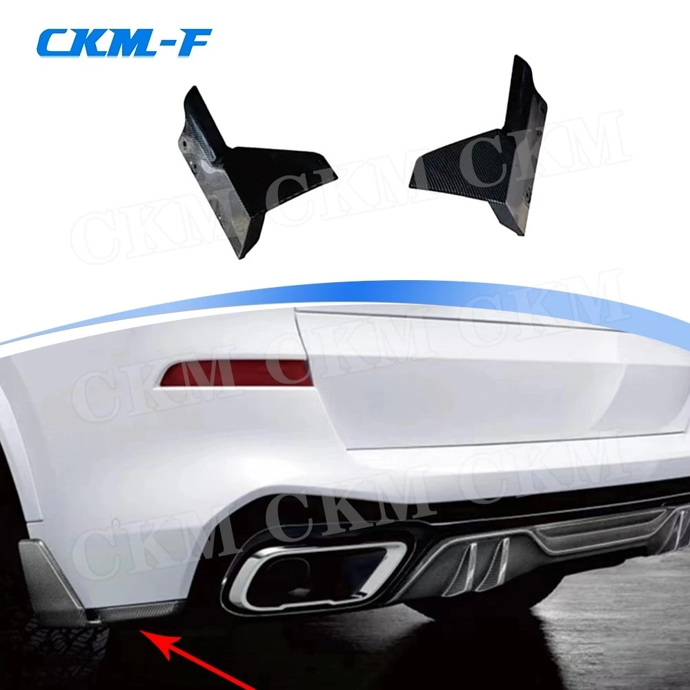 

Carbon Fiber Rear Bumper Splitters Flaps Spoiler for BMW X5 G05 M Sport 2019+ ABS Side Cupwings Winglets Body Kits Accessories