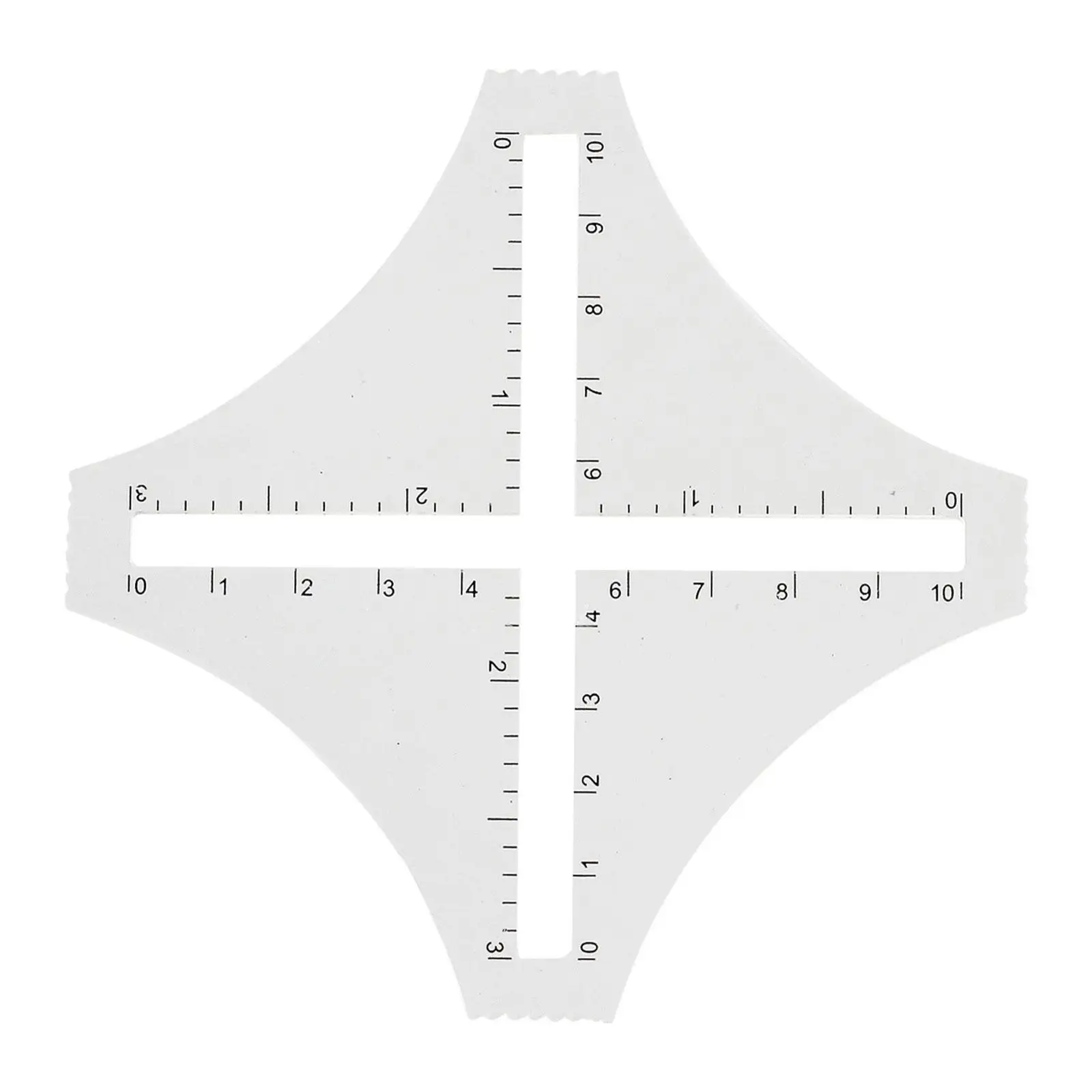 Acrylic Patchwork Cross Slide Rule Transparent Density Gauge Ruler for Knitting Swatch Calculation