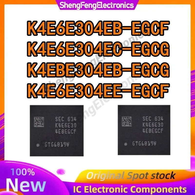 K4E6E304EE-EGCF K4E6E304EB-EGCF K4E6E304EC-EGCG K4EBE304EB-EGCG LPDDR3 IC Chipset With Balls In Stock