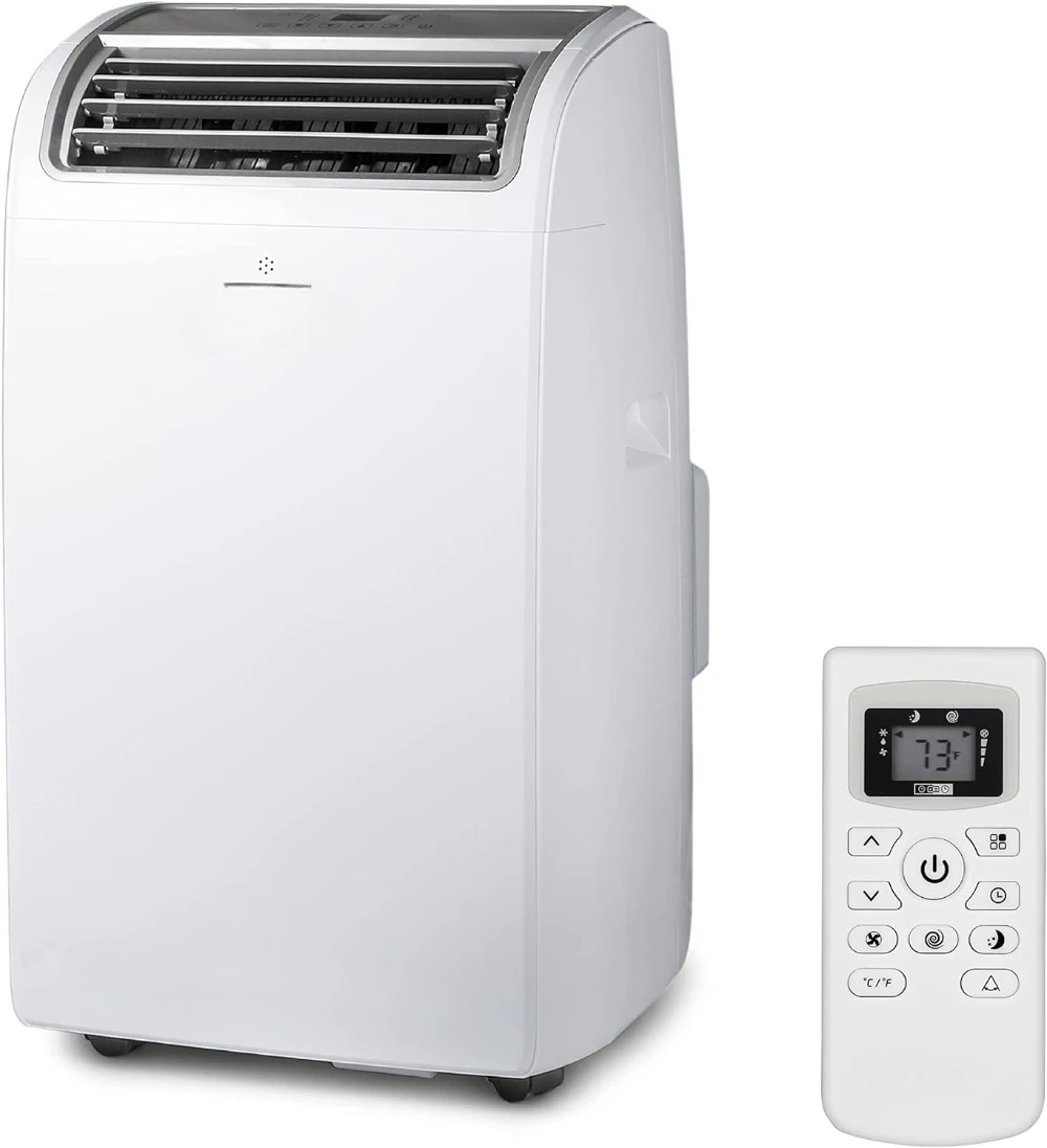 Air Conditioner, 14,000 BTU Air Conditioner Portable for Room up to 700 Sq. Ft. with Remote Control, White