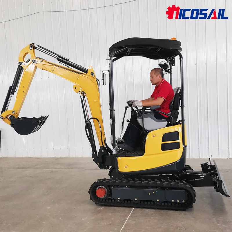 

Customized Mini Excavator 1.8 ton Free Shipping Multi-function Kubota Engine Digger Small Crawler Farm Excavators