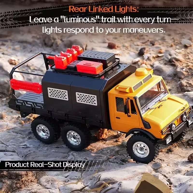 Cross Carriages 6WD Off-road RC Vehicle 1:18 RC Car 2.4G Remote Control Six-Wheel Vehicle Climbing Transport Rescue Crawler Car