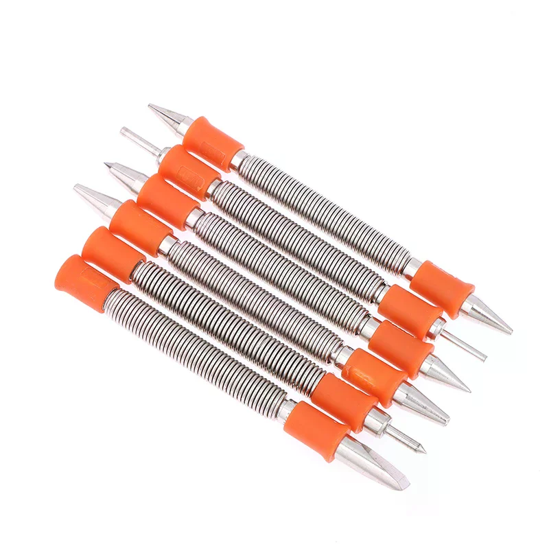 Spring Tool Chisel Nail Punch Center Punch Pinning Punch Spring Loaded Rivet Removal Kit For Wood