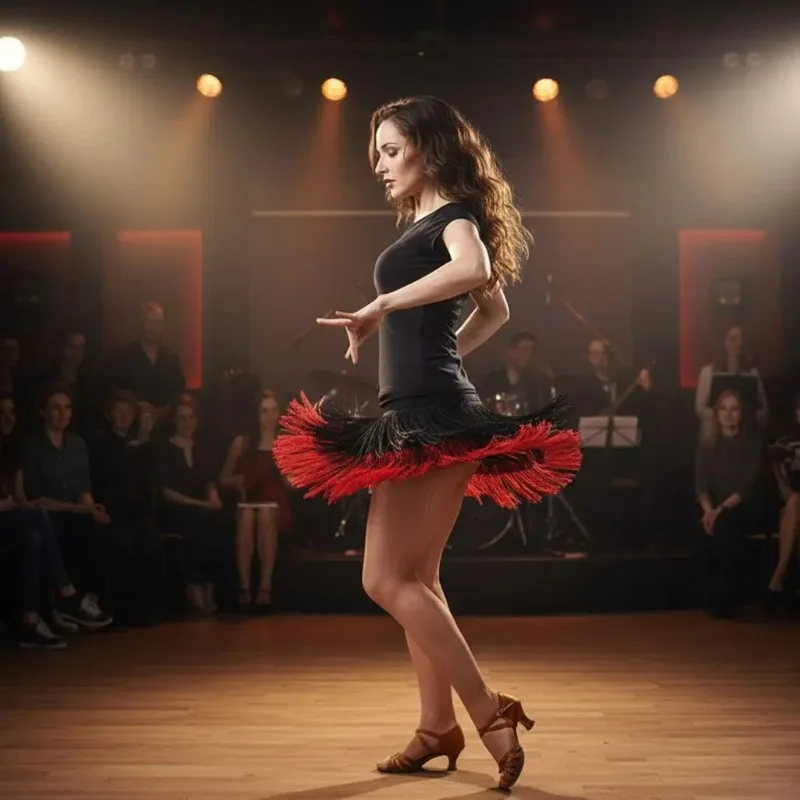 

Юбка с бахромой для латиноамериканских танцев, женская, для выступлений, ча-ча-ча, румба, для тренировок, для квадратных танцев