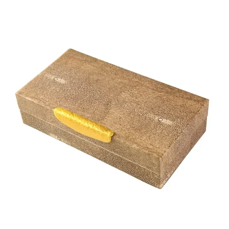 Jewelry Box Earrings Jewelry Box Devil Fish Skin Lacquer Storage Box