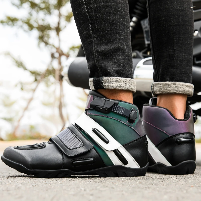 Cool cross-country rally motociclismo zapatos de motocicleta Four Seasons Commuting profesional conducción al aire libre zapatos de motocicleta