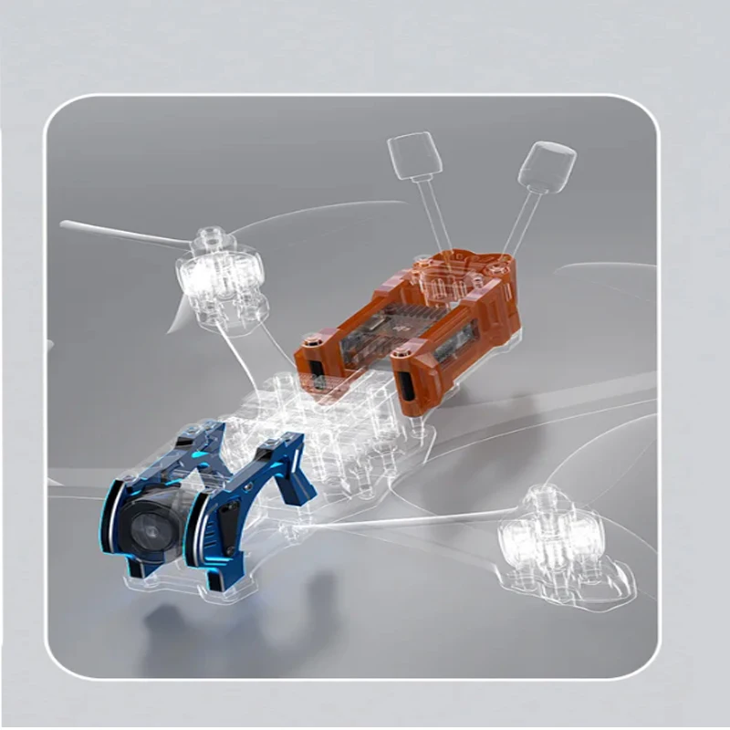 GEPRC MARK5 D/X marco O4 Pro Kits de actualización piezas de marco paquete de actualización Base marco de cuadricóptero FPV Freestyle RC Racing Drone Mark5