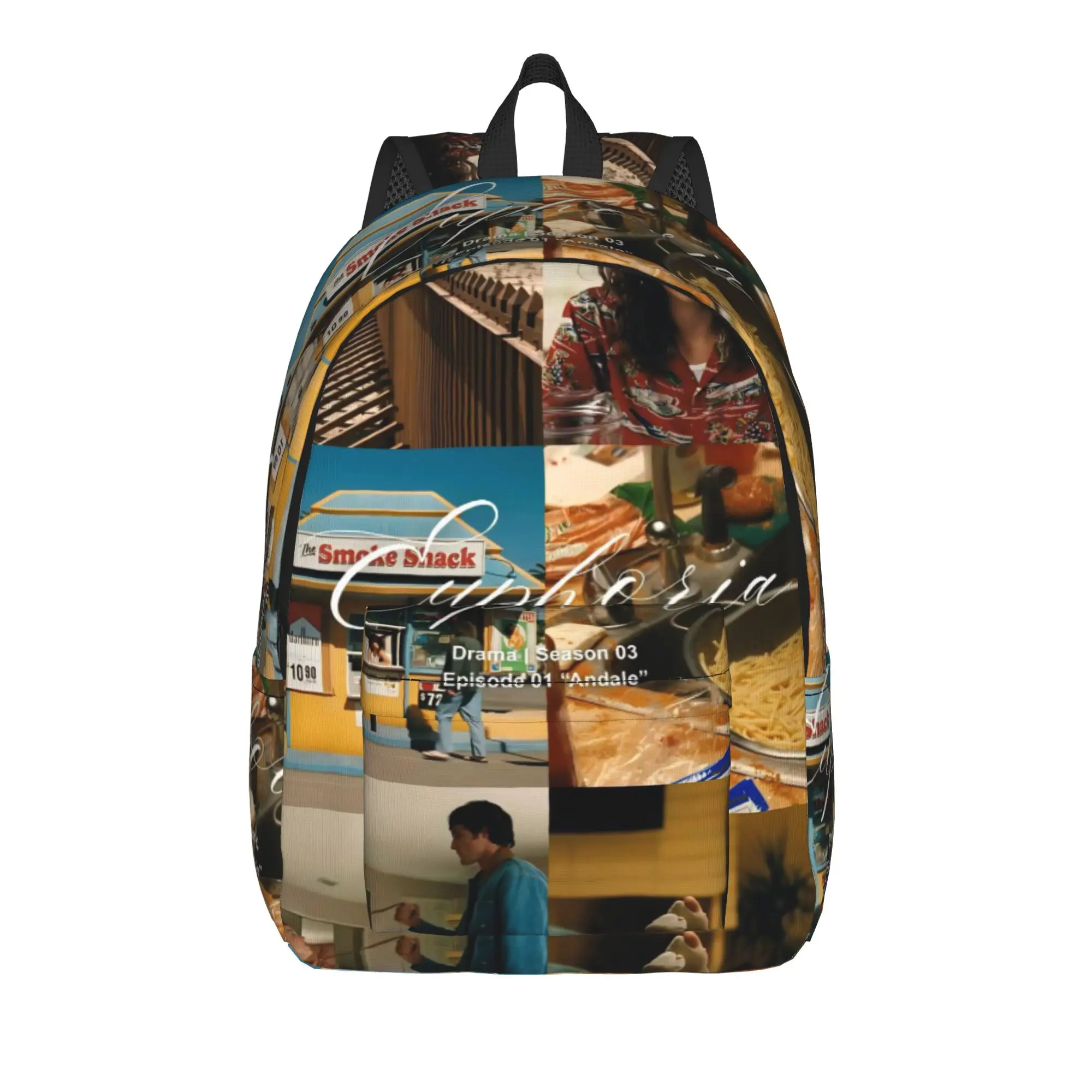 Euphorias Season 3 Sac à dos pour hommes et femmes, sac à dos cool pour étudiants, randonnée, voyage, sac à dos en toile pour ordinateur portable avec poche