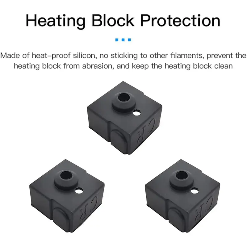 Official Creality Ender 3 V2 Neo Silicone Sock, 5/10PCS 3D Printer Hotend Heater Block Cover  for Ender-3 Max Neo/Ender3 neo - 3