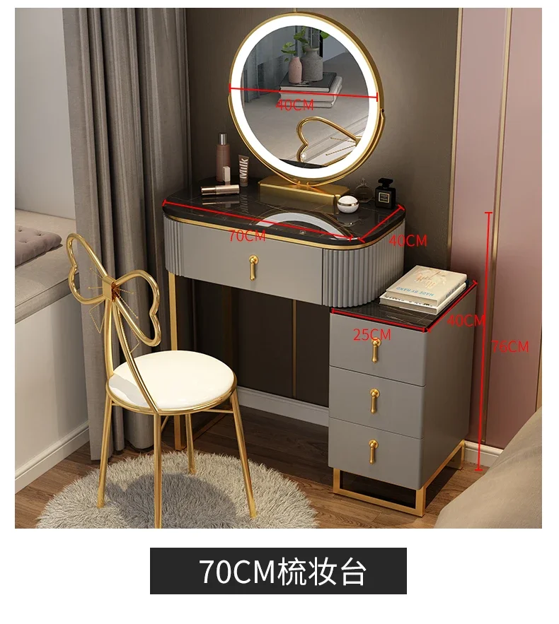 Bedroom Dressing Vanity Table Stand Women Table Storage Cabinet Vanity Table Drawer Mirror Coiffeuse De Chambre Home Furniture