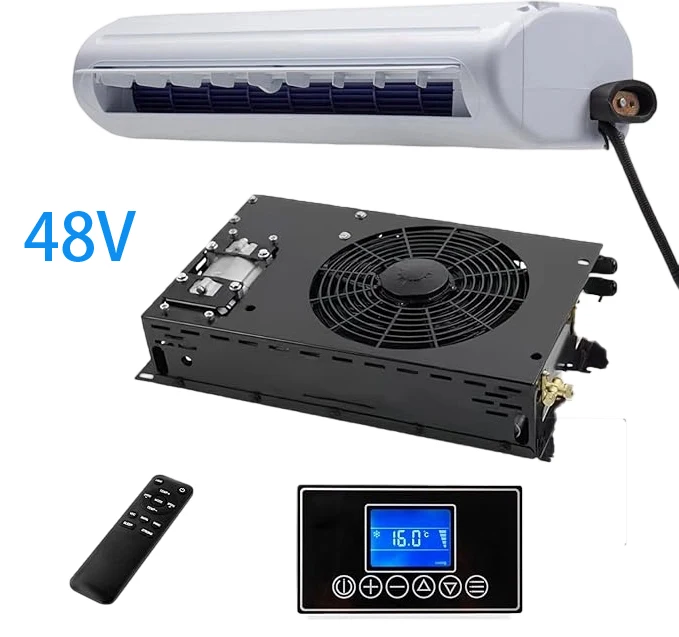 TELCOOL 48V Air Conditioner Hidden Underbody RV Air Conditioner Suitable for Construction Vehicles,Trailers, Campers & Trucks