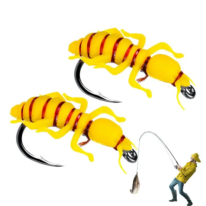 Fly Shaped Fishing Bait Fly Fishing Fly Bait Realistic Fishing Lures Realistic Fly Topwater Fishing Lures Simulation Pseudo Bait