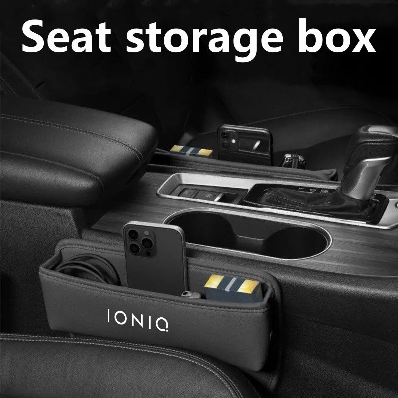 Multifunction Car Seat Gap Organizer Seat Crevice Slot Storage Box for Hyundai IONIQ 5 6 7 Accessories