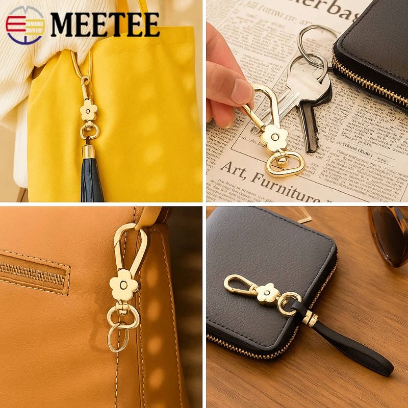 

2/4/10Pcs 9/13mm Metal Buckles Keychain Swivel Lobster Clasp Webbing Strap Carabiner Clips Spring Snap Hook DIY Bag Accessories