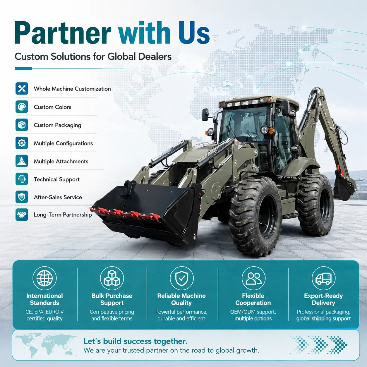 รองรับ OEM/ODM รถตักล้อยาง ระบ - Farming Jobs บทวิจารณ์และราคา