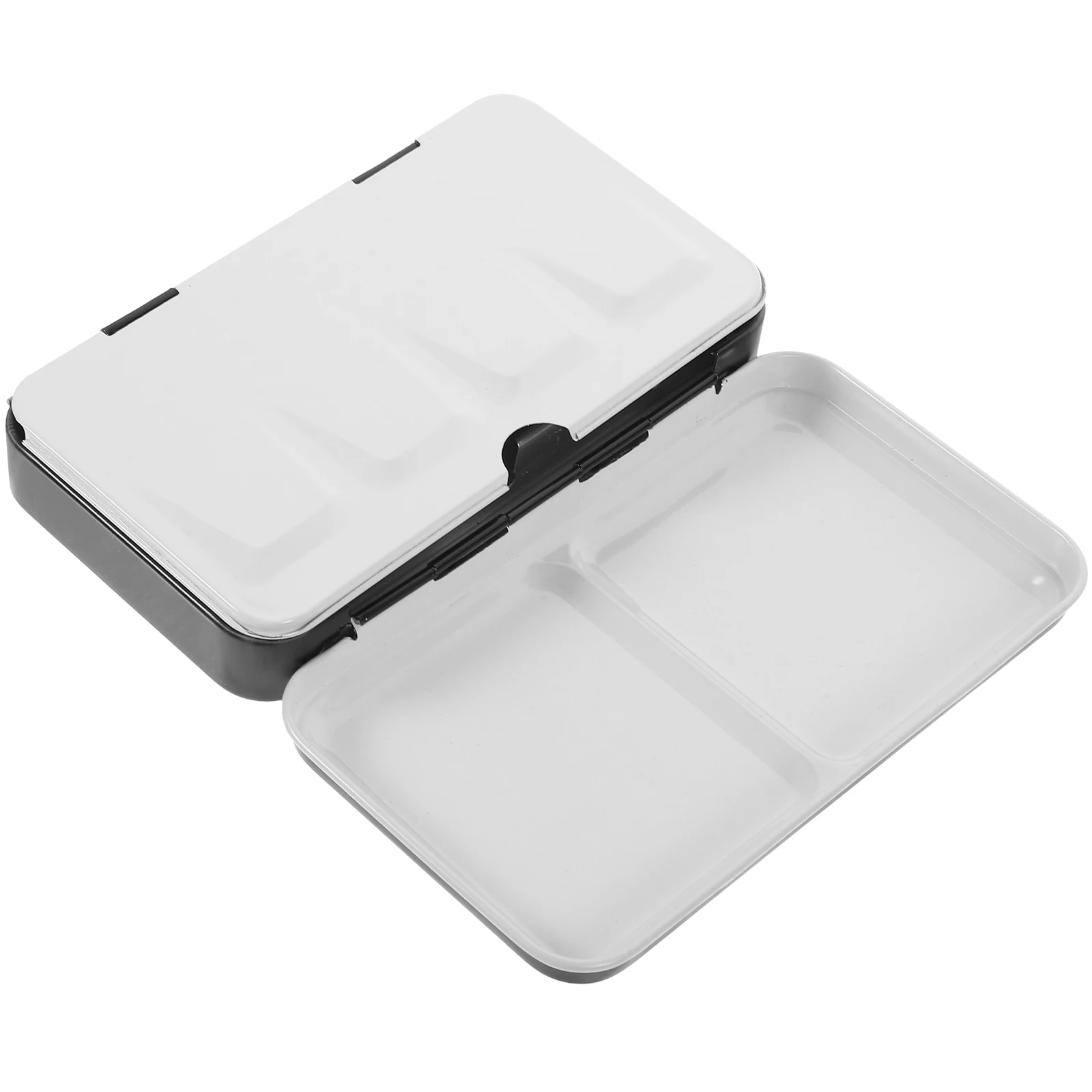 

Empty Watercolor Palette Lightweight Portable Paint Case Metal Boxes Storage Tin Artists Students Travel Painting Pigment Box