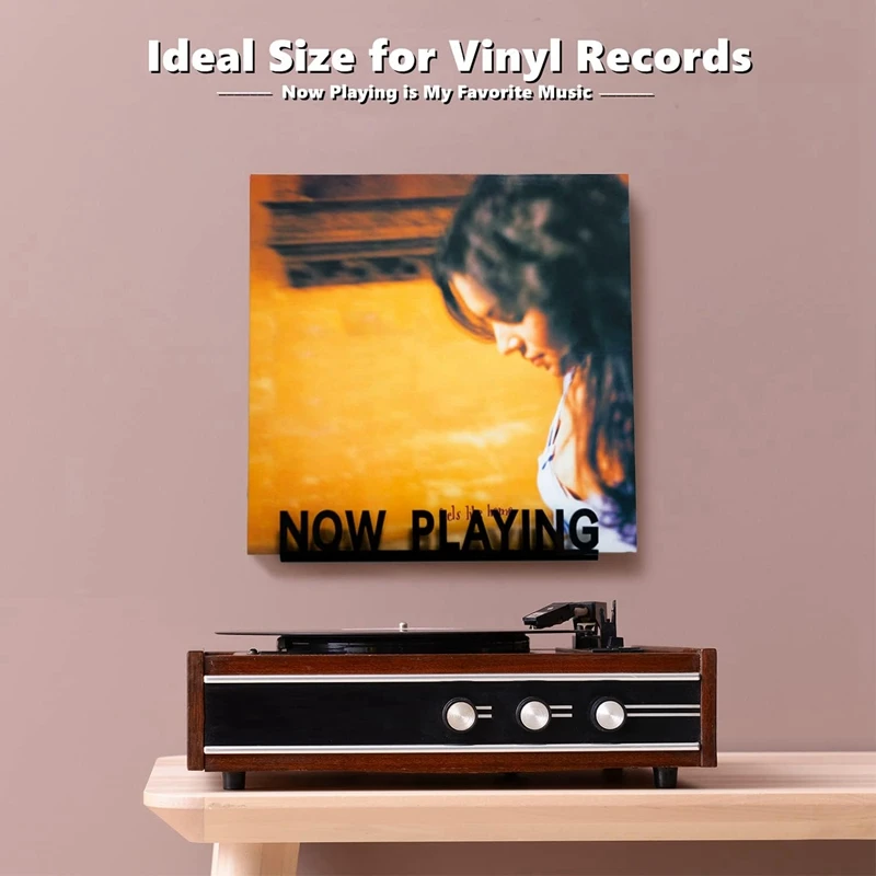 Wall Mount CD Record Display Stand Now Playing Acrylic Vinyl Record Shelf For Home Decoration