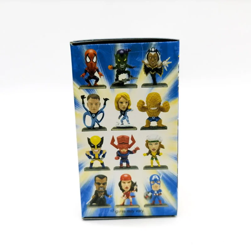 Hasbro Marvel Action Figure Super Hero Mini Doll Collections Figurine Blind Box Children Gifts Spiderman Iron Man Wolverine Doll