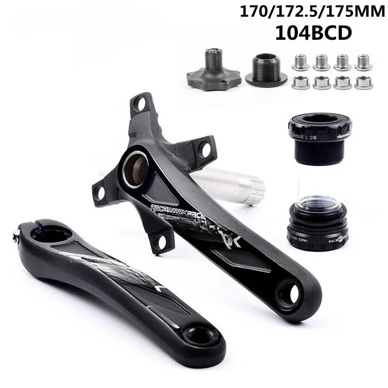 

Mountain bike hollow integrated dental disc crank central shaft 104BCD 170 172.5 175MM