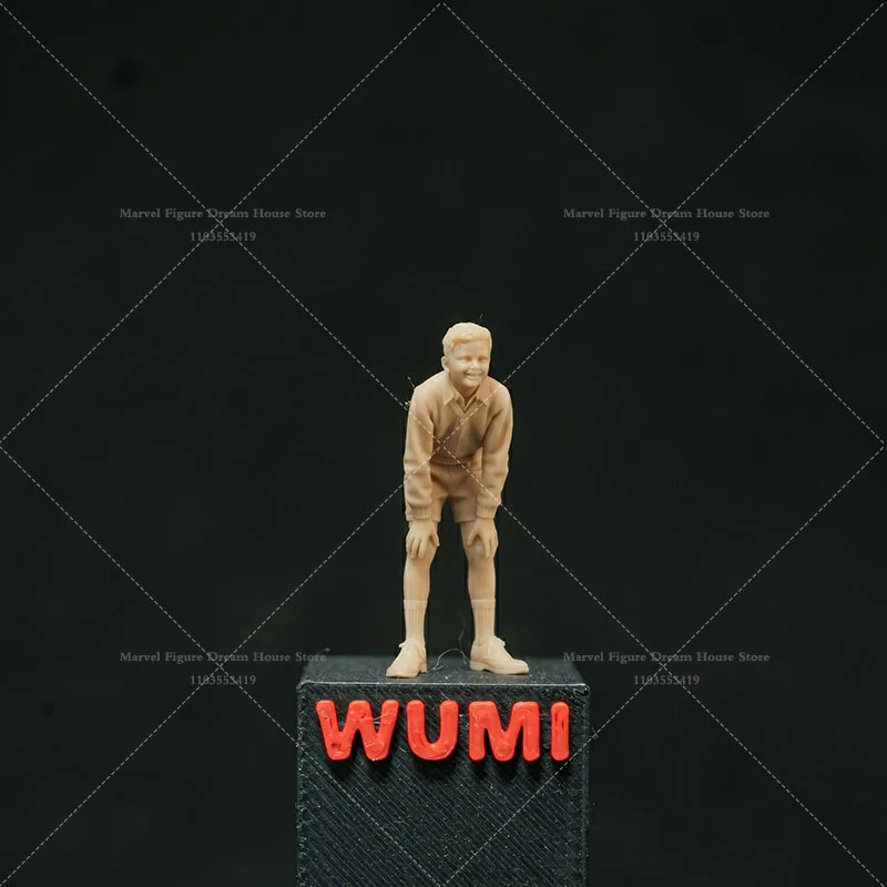 1/64 1/43 1/35 Scale Miniature Scene Dolls Un-panited White Figure Mini Model Youth Baseball ‌Children's Games Sports Practice