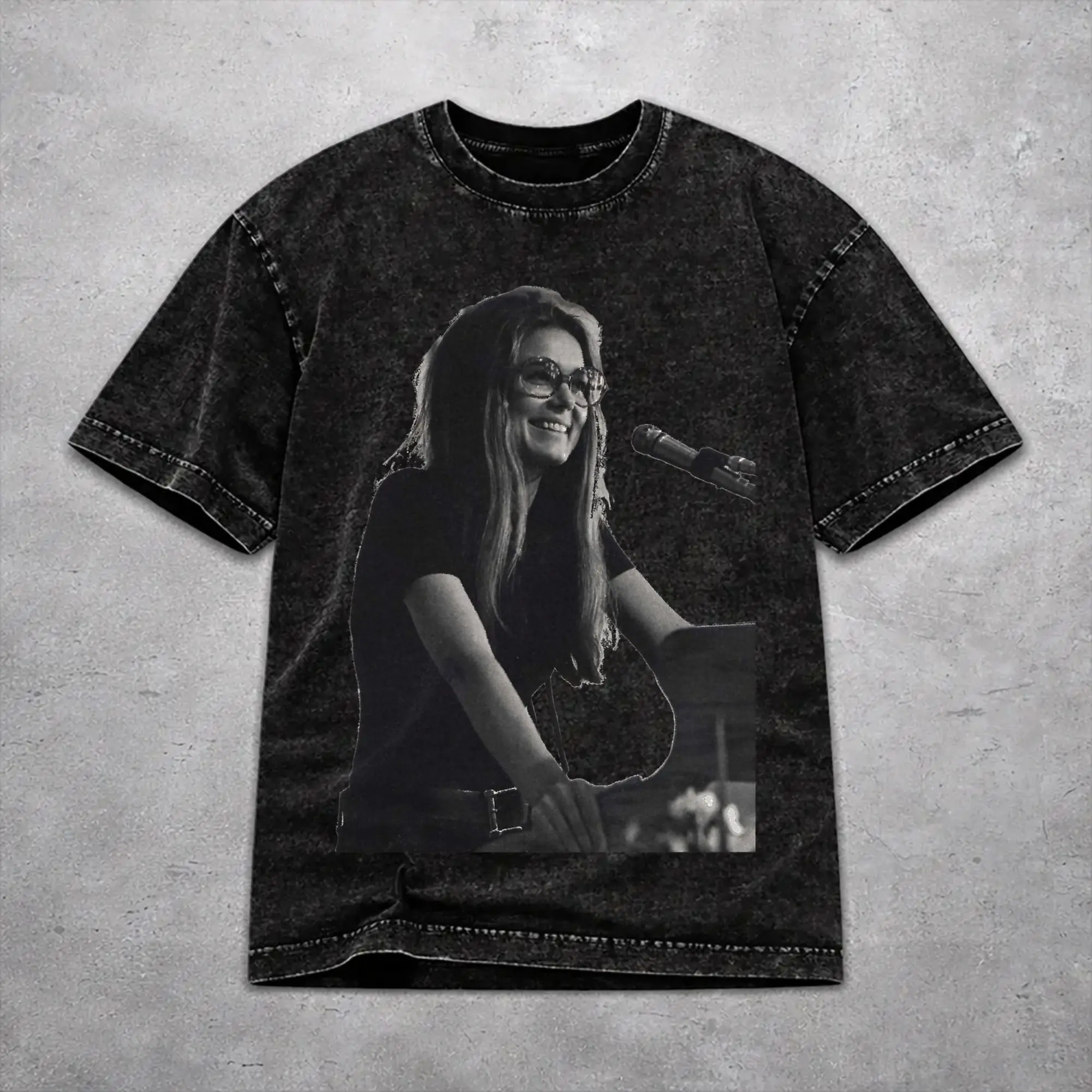 Men Women Vintage Washed T-shirts RIP Gloria Steinem  Printed Shirt Merch Oversize  Tees Tops