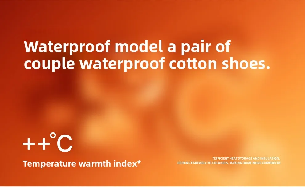 Dicke, mit Fleece gefütterte Baumwoll-Hausschuhe für Damen, warme Winterschuhe für den Innen- und Außenbereich, rutschfeste, wasserdichte Sohle. – Detail 2