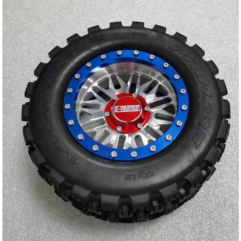 E-VIRATRUE Aluminum Wheel For Losi DBXL-E 2.0&GAS /TRAXXAS XRT/XMAXX/Kraton/Outcast&30 Degree North truck1/5 (4pcs)