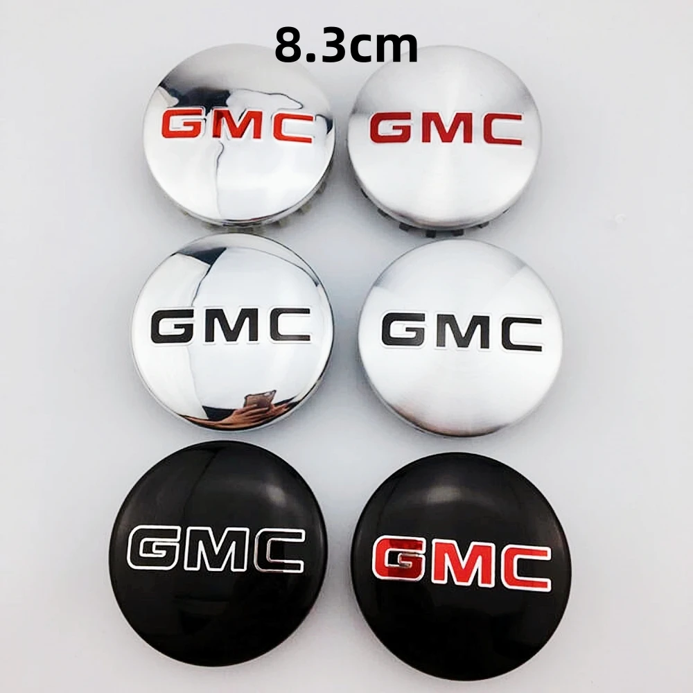 GMC Logo Car Wheel Center Cap, Emblema, Rim Hub Cover, Emblema para Chevrolet, Vela, Cruze, Aveo, Acessórios Styling, ABS, 4Pcs, 83mm