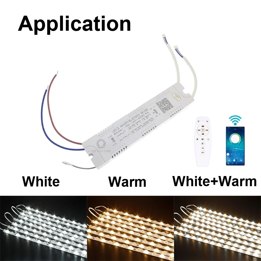 5pcs AC220V 2.4G RF APP Bluetooth LED Driver Intelligent Remote Control 12-40W 36-50W 40-60W 50-72W 240mA Current Dimming Driver