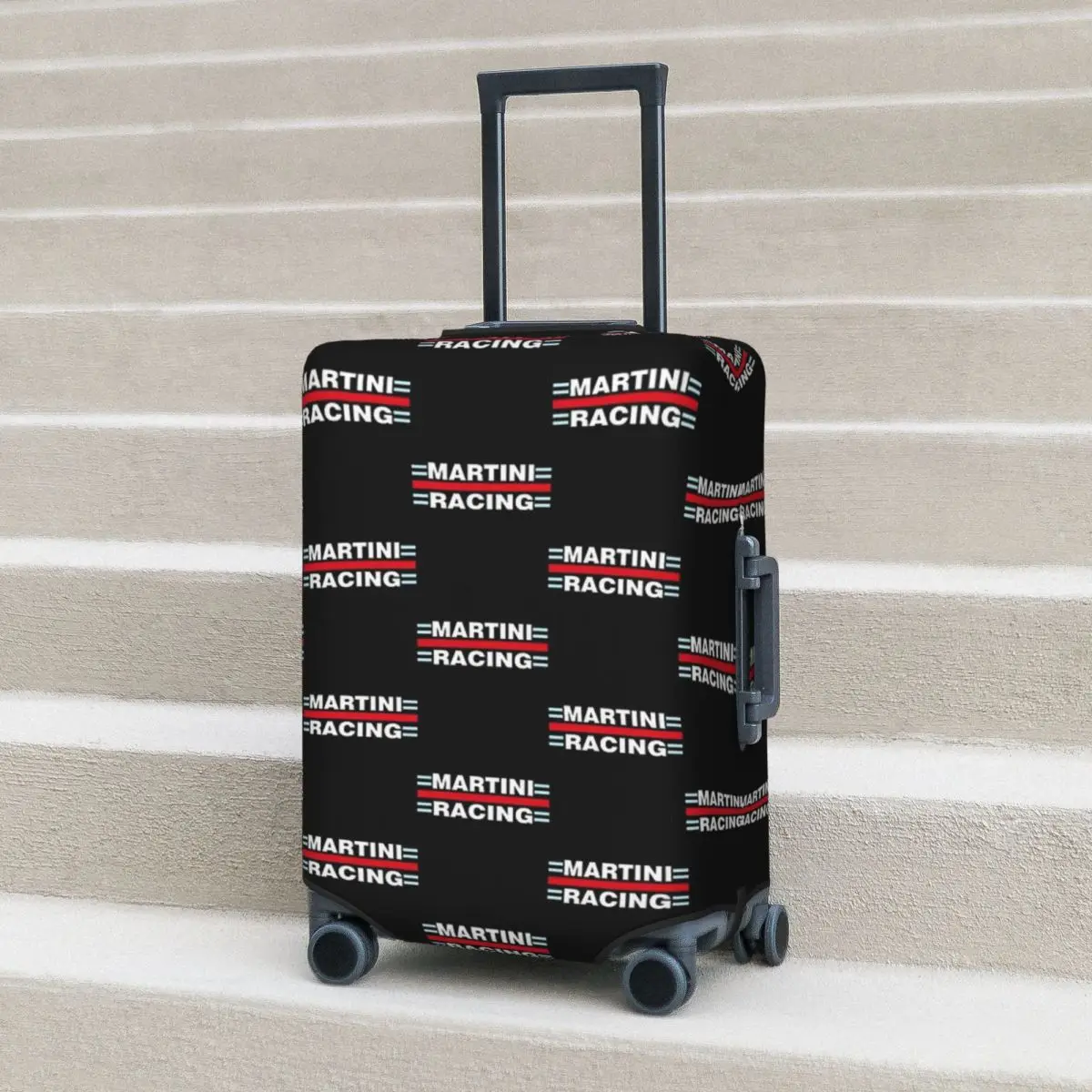 

Martini Racing Suitcase Cover Protection Elastic Travel Luggage Protector Covers for 18-32 Inch