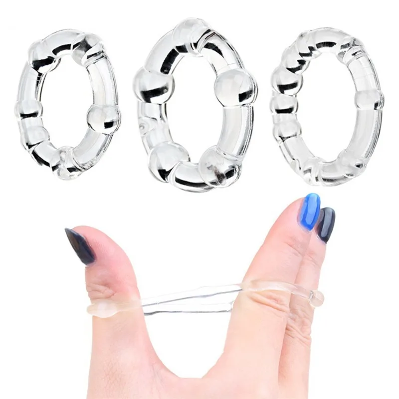 3pcs Penis Ring Cock Rings Sex Toys for Men Rings Delay Ejaculation Scrotum Lock Semen Ring Cockring Cock Cage Adult Toys