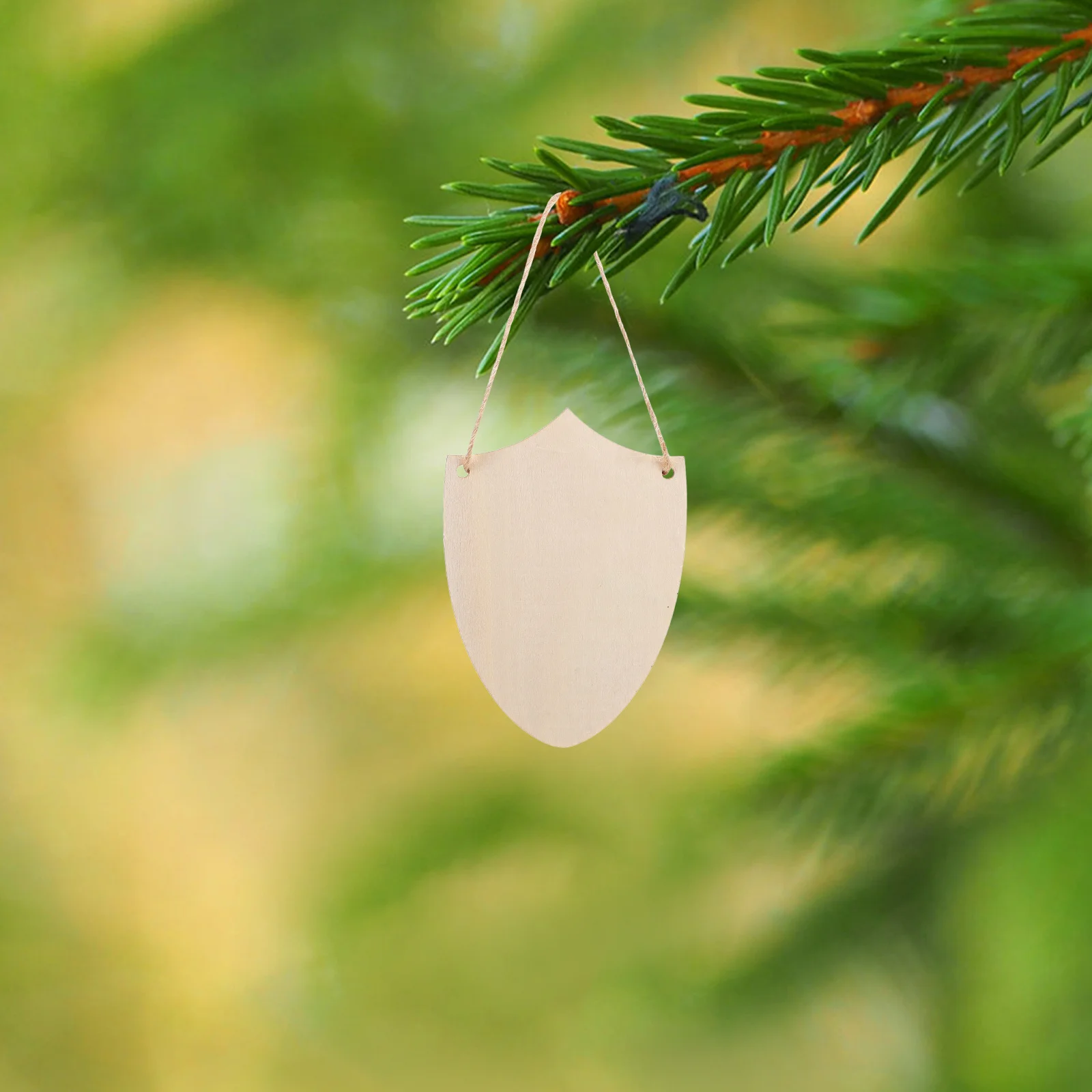 

10Pcs Blank Wooden Shields DIY Wood Cutouts Unfinished Craft Shapes for Wall Hanging Door Decor Christmas Party Favors Wood