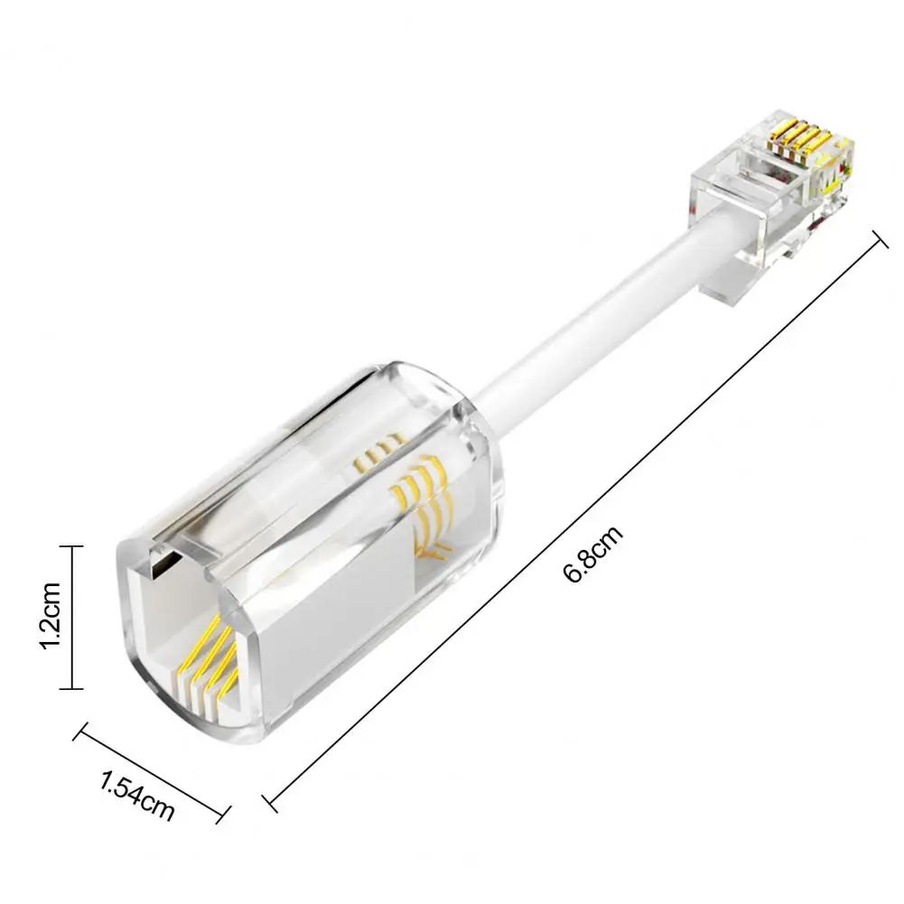 Phone Cord Anti-rolling Device Swivel Telephone Cord Detangler for Rj9 4p4c Handset Anti-tangle Landline Cable Untangler