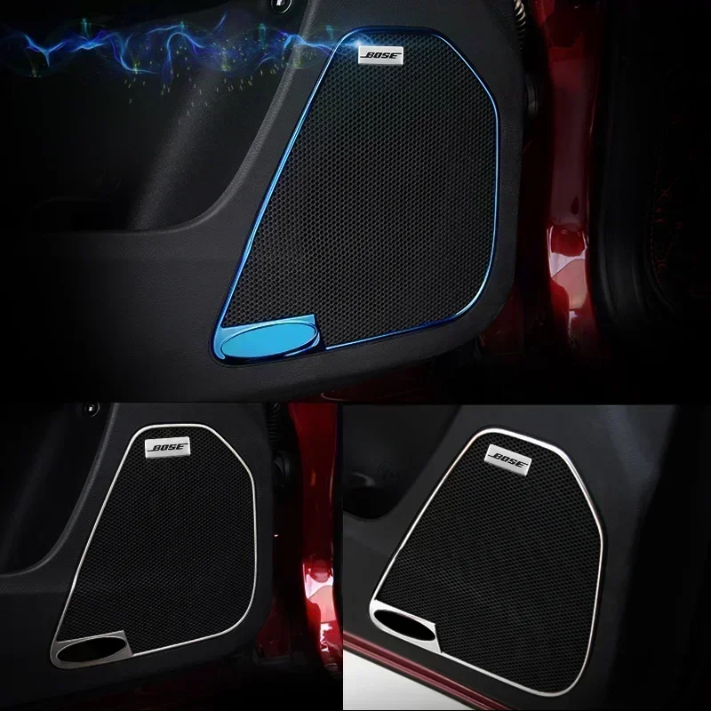 هارمان كاردون BOSE شارة الألومنيوم ثلاثية الأبعاد ملصقات صوت السيارة لمرسيدس بنز W213 W212 W220 W221 W222 W108 W126 W140 W168 W169 W176 #4