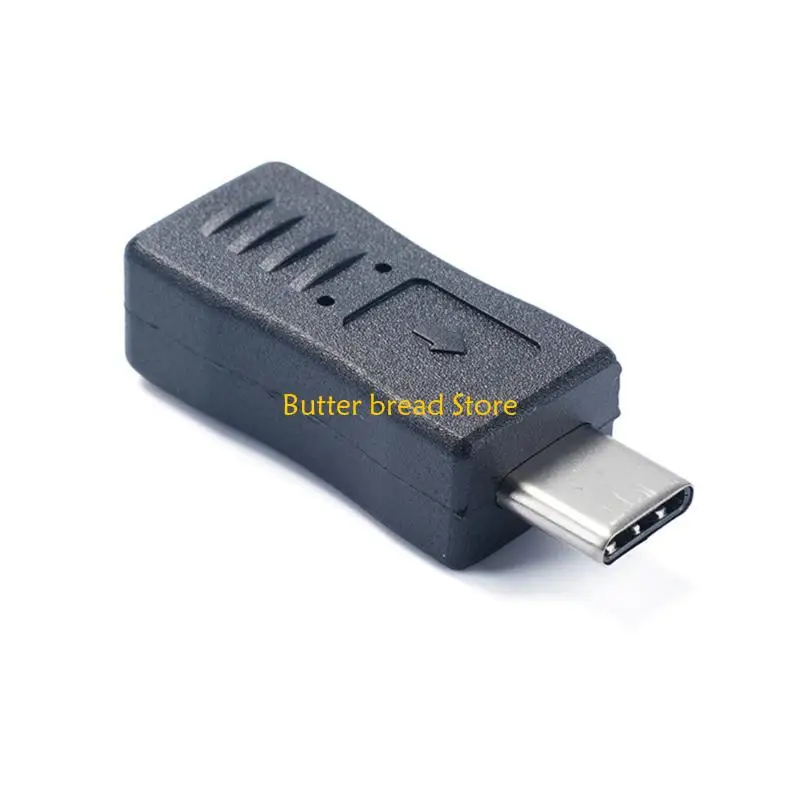 W89C Mini USB fêmea para o adaptador masculino Tipo C Charging and Data Sync Connector