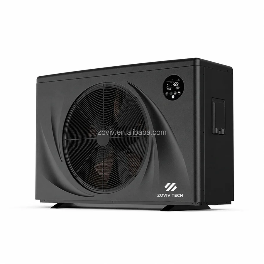40dB Ultra Quiet Mini Pool Heat Pump WiFi Control Energy Saving R32 Inverter Pool Heater with Titanium Heat Exchanger for Spa