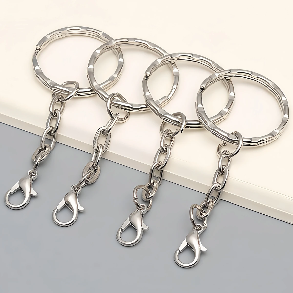 10/20 Stück 25mm Metall-Schlüsselanhänger mit Karabinerhaken und Schrauböse für DIY-Schlüsselanhänger, Anhänger, Schmuckherstellung und Zubehör – Detail 7