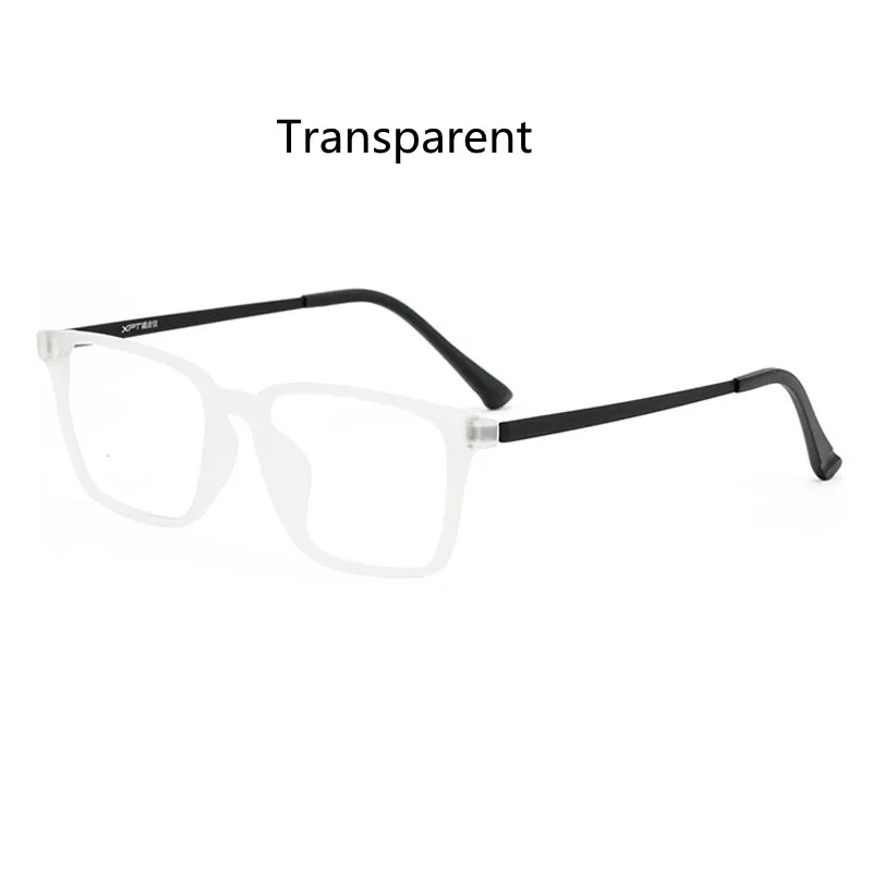 LOERHUNAR Ultraleichte Gummi-Titan-Brille, photochrome Herren-Brille mit quadratischem Rahmen, individuelle optische Verordnung, Hyperopie, progressive Brille 4