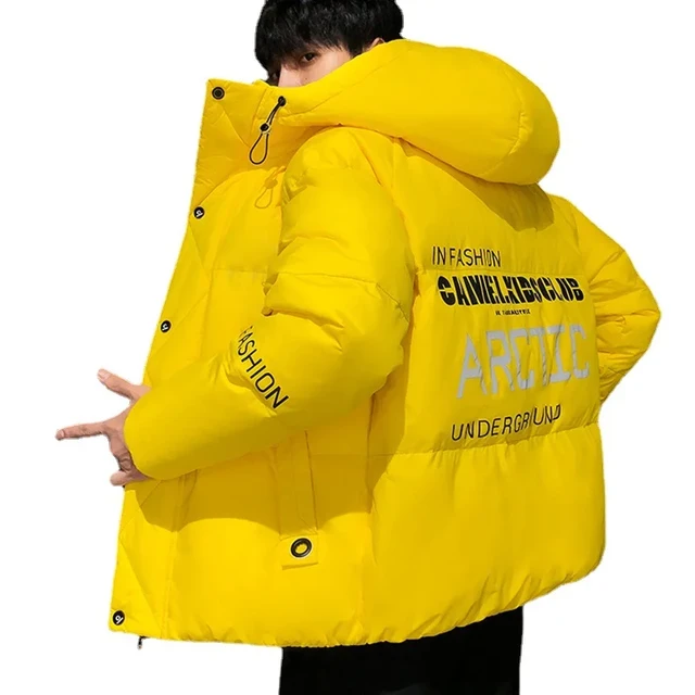 Yellow Black Puffer Jacket Men Bubble Coat Winter Jacket Yellow Puffer Jacket Mens Parkas Aliexpress