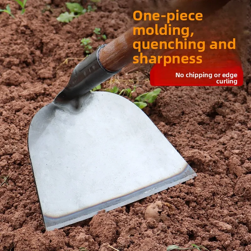 Thickened All Steel Integrated Manganese Steel Hoe With Long Handle Farm Weeding Digging Loosening Soil Gardening Culti