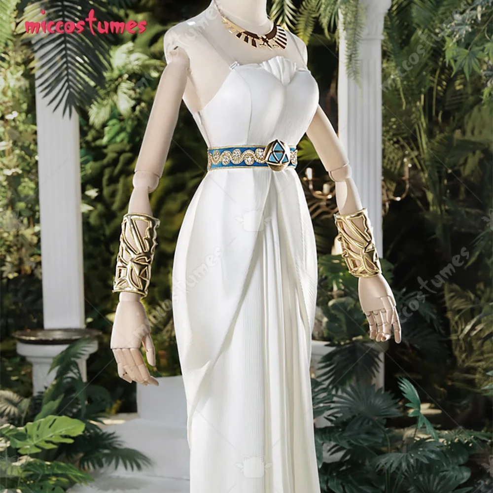 

miccostumes Women's Princess Cosplay Costume Dress with Apron and Belt Halloween Cosplay Costumes