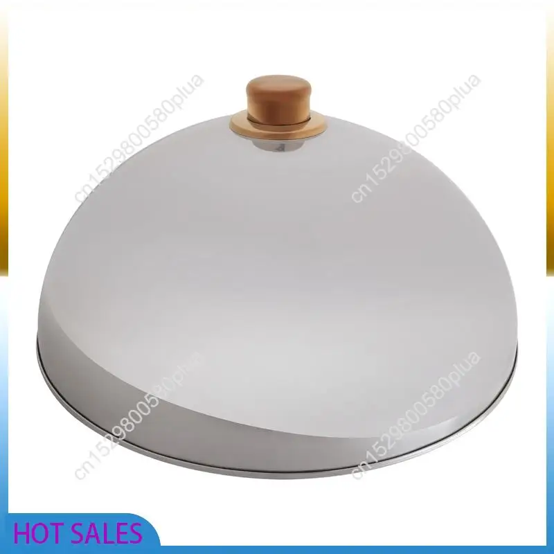

AB31-12 Inch Stainless Steel Cheese Melting Dome And Steaming Cover,Polished Steak Cover,Cloche Serving Dish Food Cover,Best For