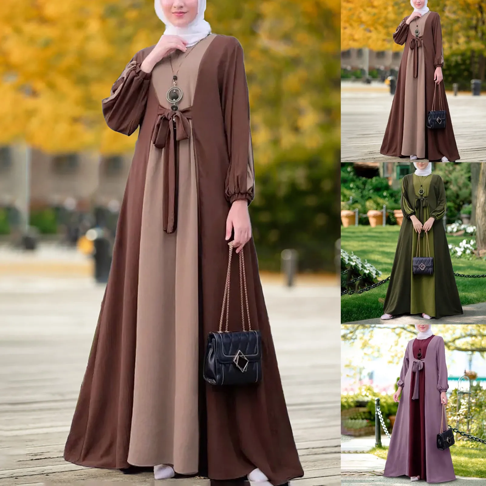 

Eid Luxury Abaya Kimono Hijab Muslim Dress for Women 2024 Summer Fashion Lace Up Open Abaya Dubai Party Turkey Islam Kaftan Robe