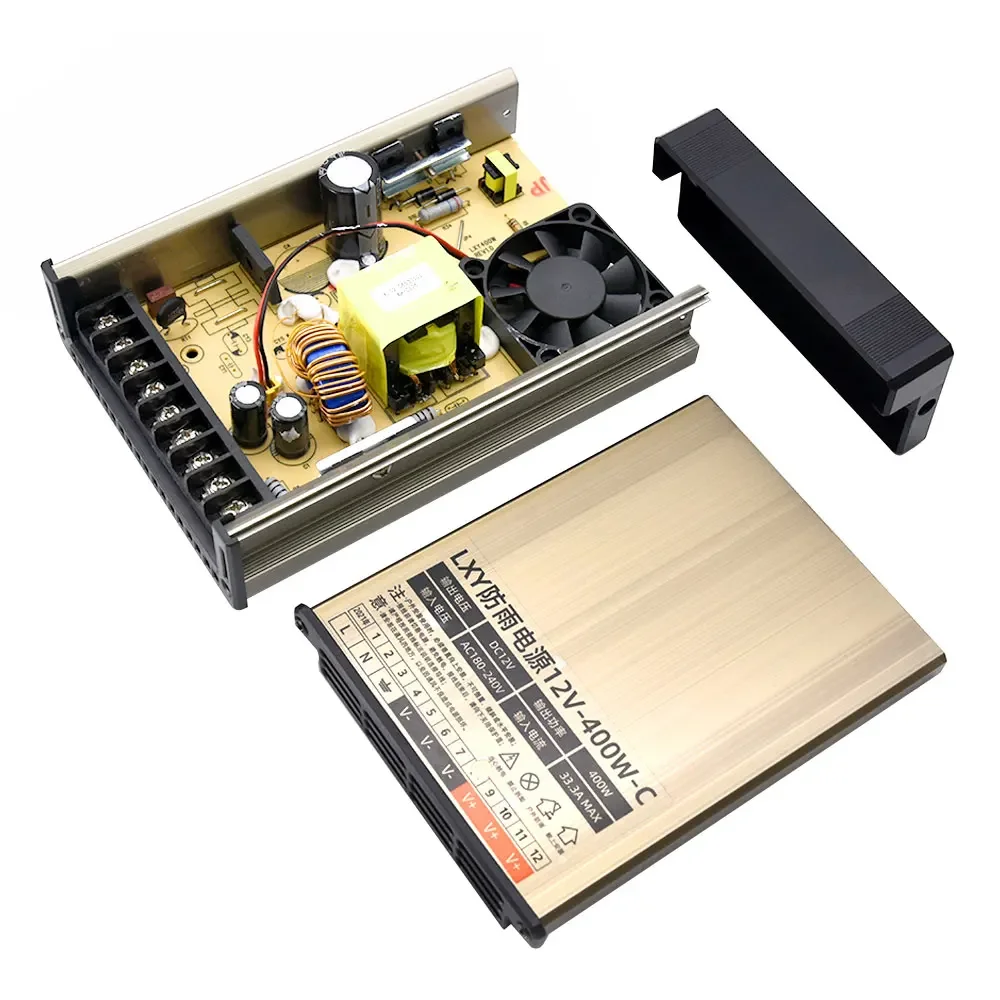 Draagbare Verlichtingsaccessoires Ac 180V-240V 12V Driver Voeding Buitenverlichting Transformator 400W Voor Led Drive Transformator